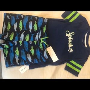 NWT Janie & Jack Boy’s T-Shit and Swim Trunks